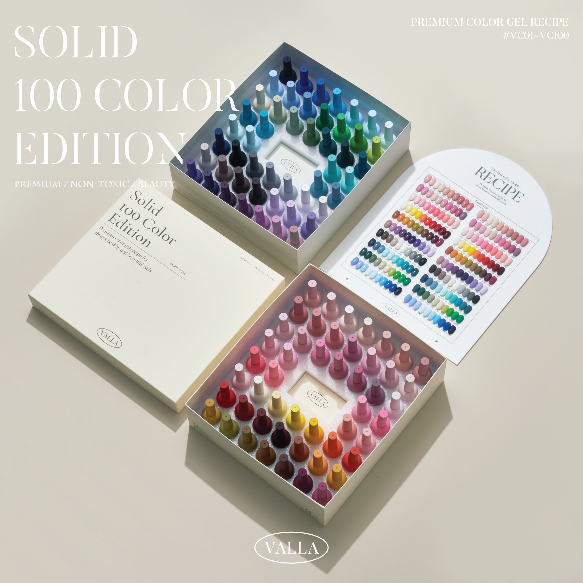VALLA  Solid 100 Color Edition SET